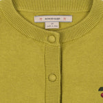 Konges Sløjd Cathy Cardigan Leek Green - kids knit cardigan, view 7