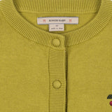 Konges Sløjd Cathy Cardigan Leek Green - kids knit cardigan, view 7