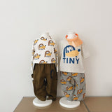 Tinycottons :: Dogs Rib Mockneck Off White