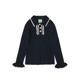 Fub -  Frill Polo Dark Navy