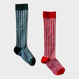 Bonjour Diary -  Stripes Socks Green