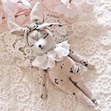 Isathena :: Beige And Blue Double Gauze Mini Deer Doll