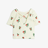 Mini Rodini :: Lingonberries Aop Ballet Ss Tee Off White