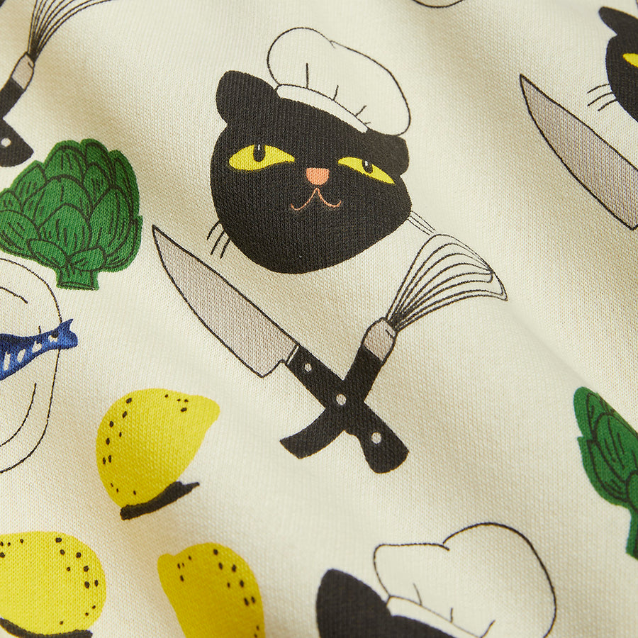 Mini Rodini :: Chef Cat Aop Hoodie Multi