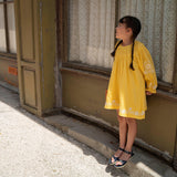 Lali Kids :: Tulip Dress With Embroidery Misted Yellow