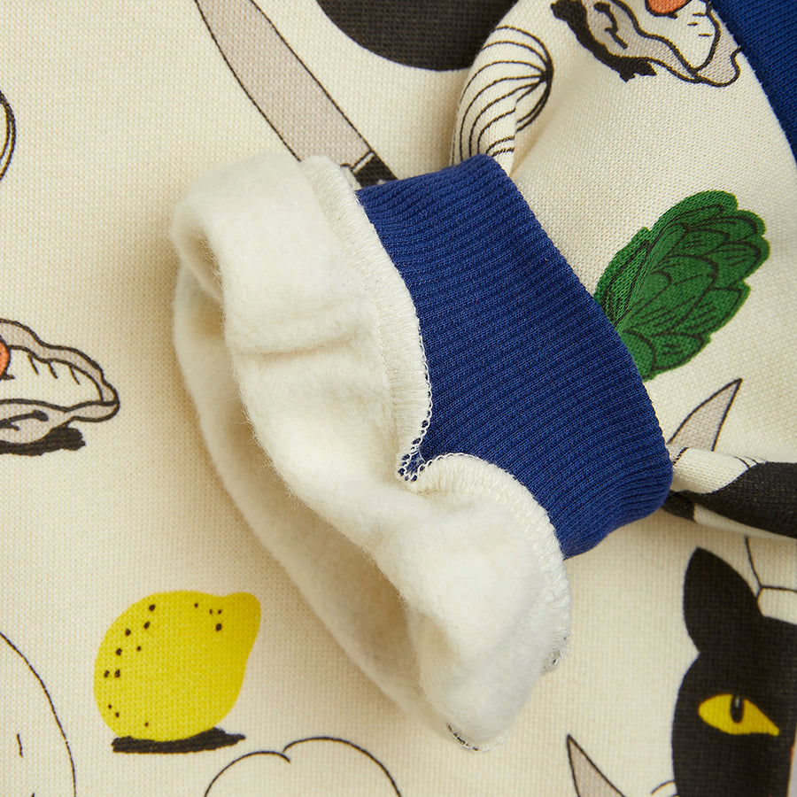 Mini Rodini :: Chef Cat Aop Hoodie Multi