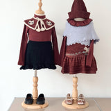 Misha And Puff -  Kitten Tangle Skirt Madder Root