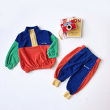Bobo Choses -  Bobo Choses Color Block Zipped Sweatshirt