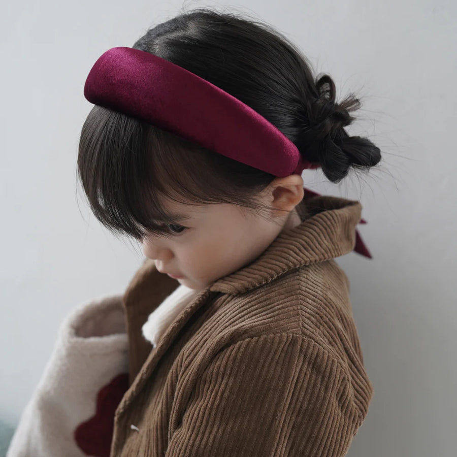 [Pre - Order] Mes Kids Des Fleurs :: Headband Burgundy