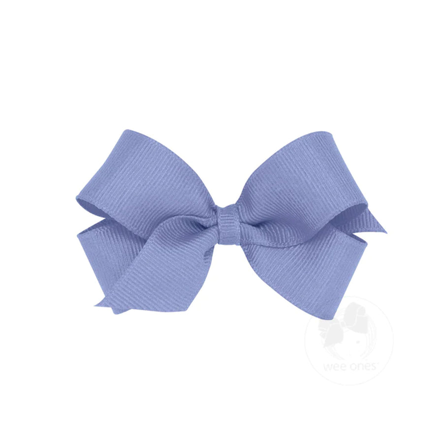 Wee Ones :: Medium Classic Hair Bow Blue Bird