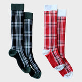 Bonjour Diary -  Checks Socks Red