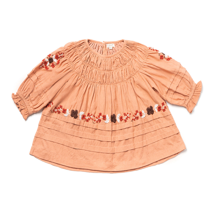 Lali :: Tulip Dress Rose Embroidery