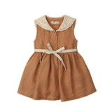 Gingersnaps :: Baby Vinatge Marina Sailor Collar Dress Sandstone