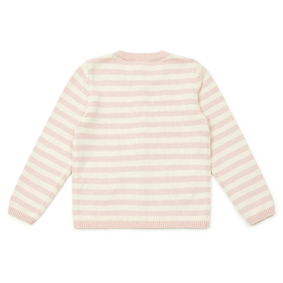 Bonton :: Cardigan Madeleine Rayure Rose