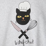 Mini Rodini :: Chef Cat Sp Sweatshirt Grey Melange