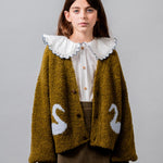 Birinit Petit Ivory Rita Embroidered Shirt - girls blouse outdoors