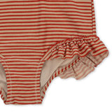 Konges Sloejd :: Jade Ls Swimsuit Glitter Stripe