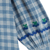 Emile Et Ida - Blouse Grand Col Carreau Carreaux Celestine