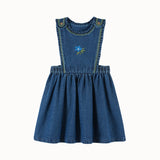 Emile Et Ida - Robe Tablier Brodee Denim Denim