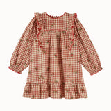 Emile Et Ida - Robe Vichy Volant Broderie