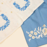 Apolina -  Clara Trouser Set Milk/Book Blue