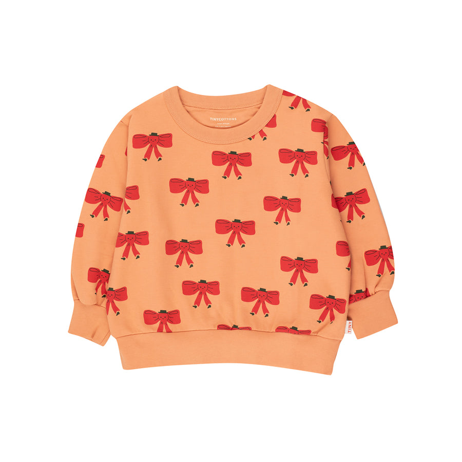 Tiny Cottons :: Tiny Bow Sweatshirt Light Rust