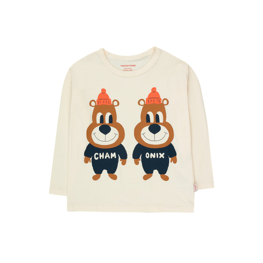 Tiny Cottons :: Chamonix Twins Tee Light Cream