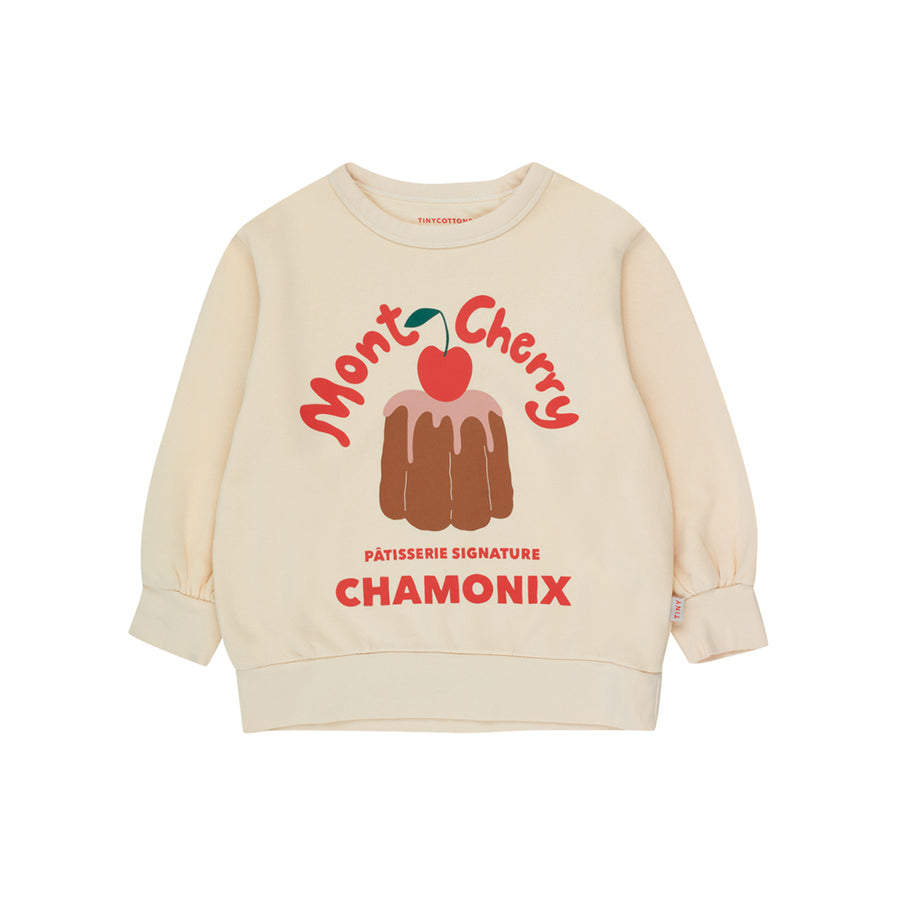 Tiny Cottons :: Mont Cherry Sweatshirt Light Cream