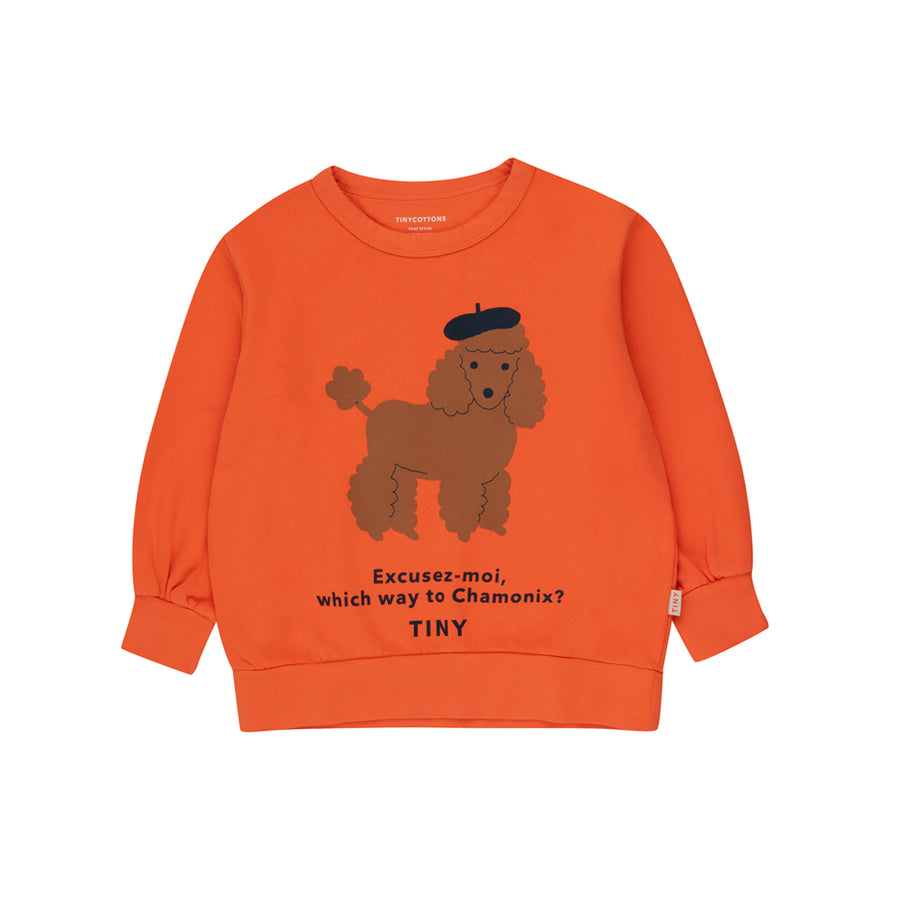 Tiny Cottons :: Tiny Poodle Sweatshirt Summer Red