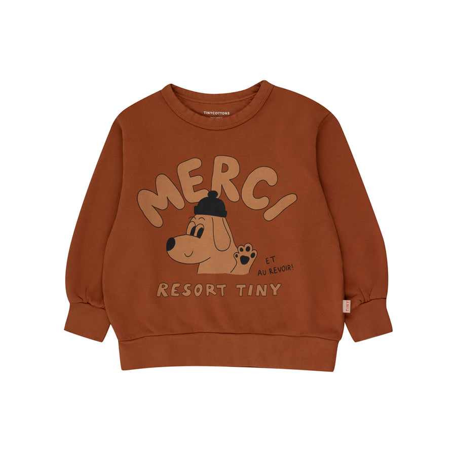 Tiny Cottons :: Merci Sweatshirt Brown