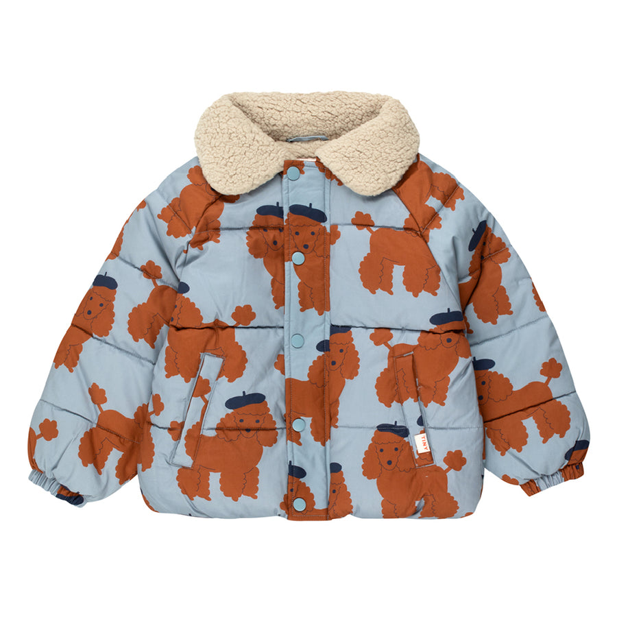 Tiny Cottons :: Tiny Poodles Short Padded Jacket Dark Grey