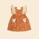 Apolina :: Ursina Frill Pinafore Autumn Harvest Floral