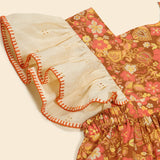 Apolina :: Ursina Frill Pinafore Autumn Harvest Floral
