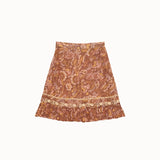 Apolina -  Veronica Organdie Skirt Woodland Floral Hazel