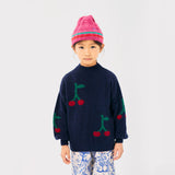 Bobo Choses :: Bobo Cherry All Over Turtle Neck Jumper Navy Blue