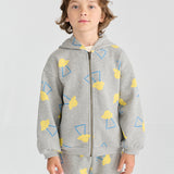 Bobo Choses - Pixel Abduction All Over Zipped Hoodie