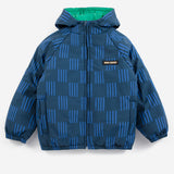 Bobo Choses - Almost Moire All Over Reversible Anorak Navy Blue