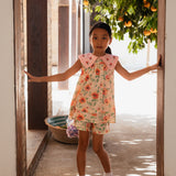 Bachaa -  Flamingo Blouse & Short Set Poppy Print