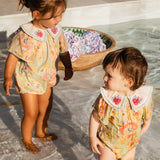 Bachaa -  Granite Romper Watercolor Print