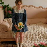 Bonjour Diary :: Tunique Blue Denim Flower Print