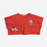 Bobo Choses :: Farm Adventure cropped T-shirt