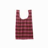 Baggu - Pleated Baggu Azalea Pink Tartan