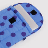 Baggu - Puffy Laptop Sleeve 13"/14" Blue Polka Dot