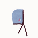 Birinit Petit Stone Knit Embroidered Bonnet - baby hat