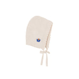 Birinit Petit :: Knit Bonnet With Floral Embroidery Baby