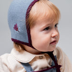 Birinit Petit Stone Knit Embroidered Bonnet - baby hat worn
