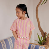 Louise Misha :: Blouse Kalistee Pink Gelato Stripes