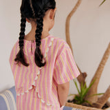 Louise Misha :: Blouse Kalistee Pink Gelato Stripes