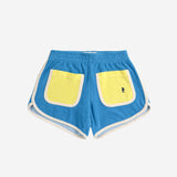 Bobo Choses :: Blue Color Block Terry Cloth Shorts