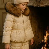 Bobble Babies :: Two Piece Snowsuit Ivory